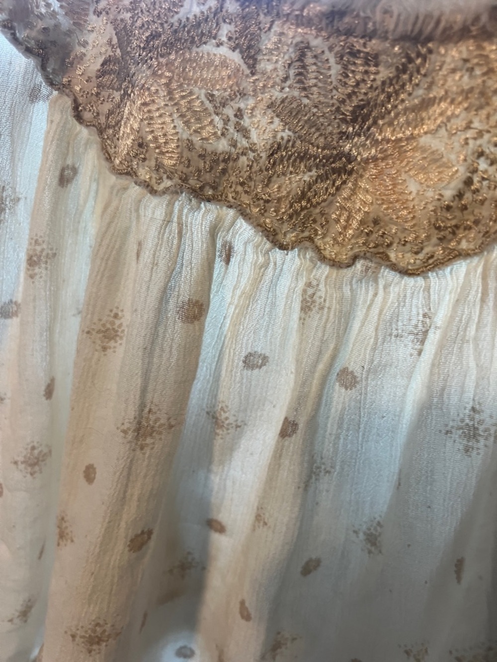American Eagle Outfitters Cream and Beige Embroidered Camisole - Picture 6 of 6